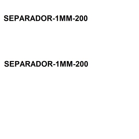 NIVELADORES PARA PISO 1 MM BOLSA DE 200 UNIDADES 000