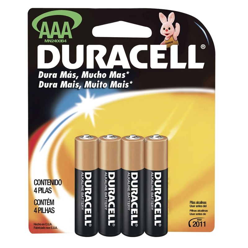 Pilas Duracell Aaa Blister 4 Uds. Pilas Duracell Aaa Blister 4 Uds.