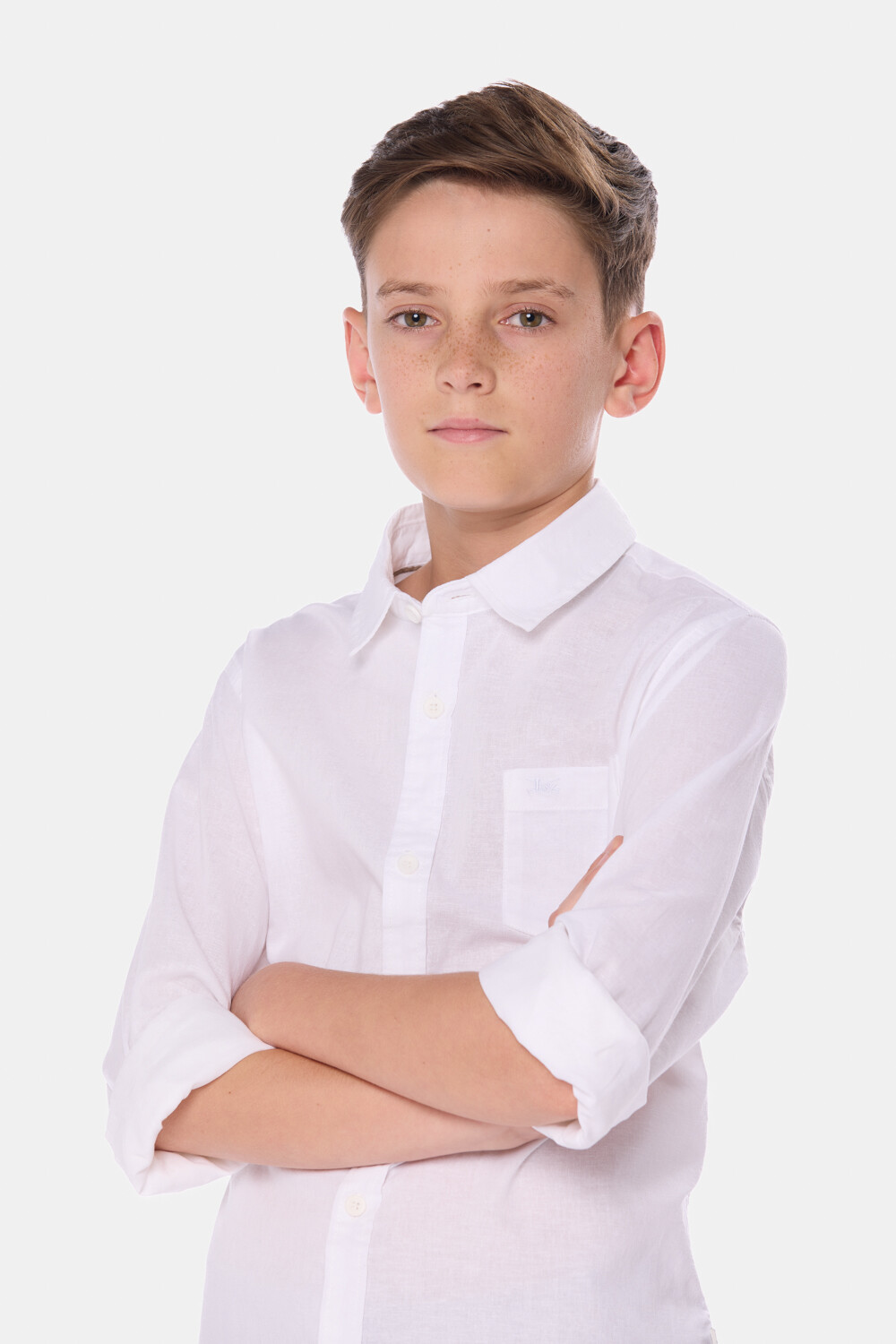 CAMISA DE LINO Blanco