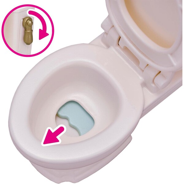 Sylvanian Families Set Baño Interactivo Muebles Inodoro Casa Variante Modelo Baño