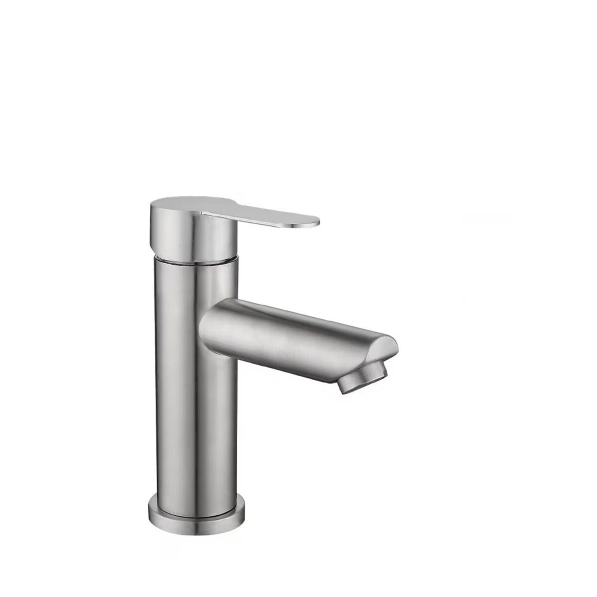 Grifería De Lavatorio Monocomando De Mesada Milano Gris Satinado 
