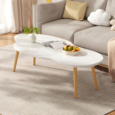 Mesa Ratona Nube – Madera Con Curvas Blanco