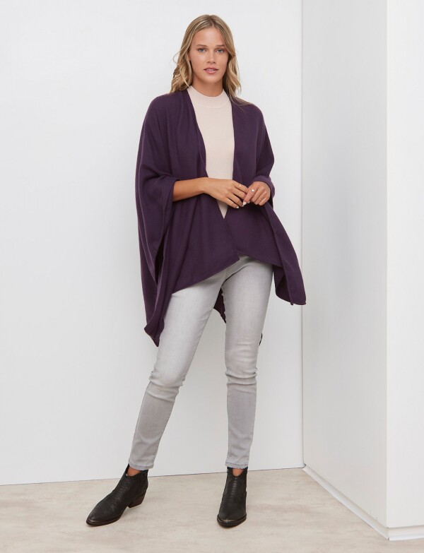 Ruana Solid VIOLETA
