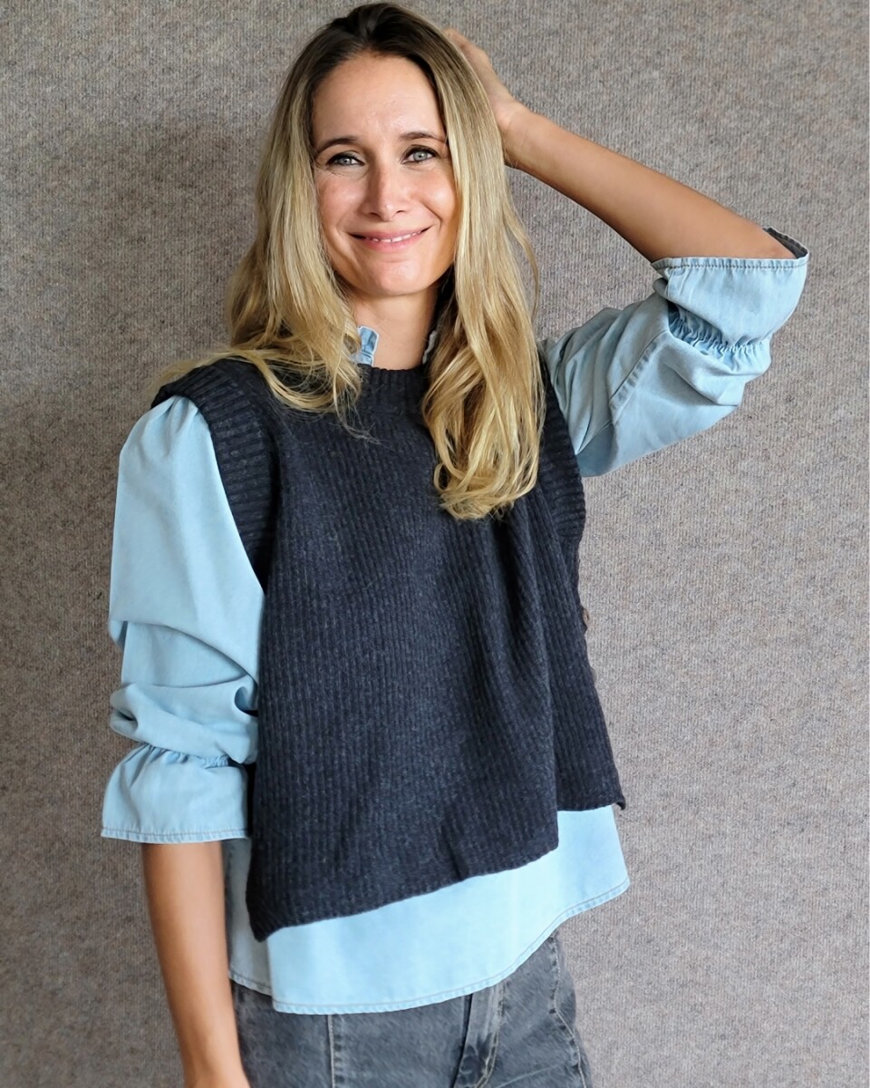 Chaleco Olivia Lambswool - Charcoal 