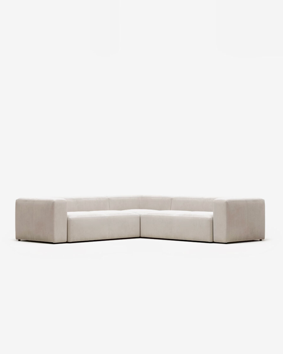 Sofá rinconero Blok 4 plazas beige 290 x 290 cm 