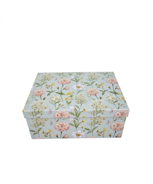 Caja rigida - flores - 18x 24,5 x 10 Caja rigida - flores - 18x 24,5 x 10