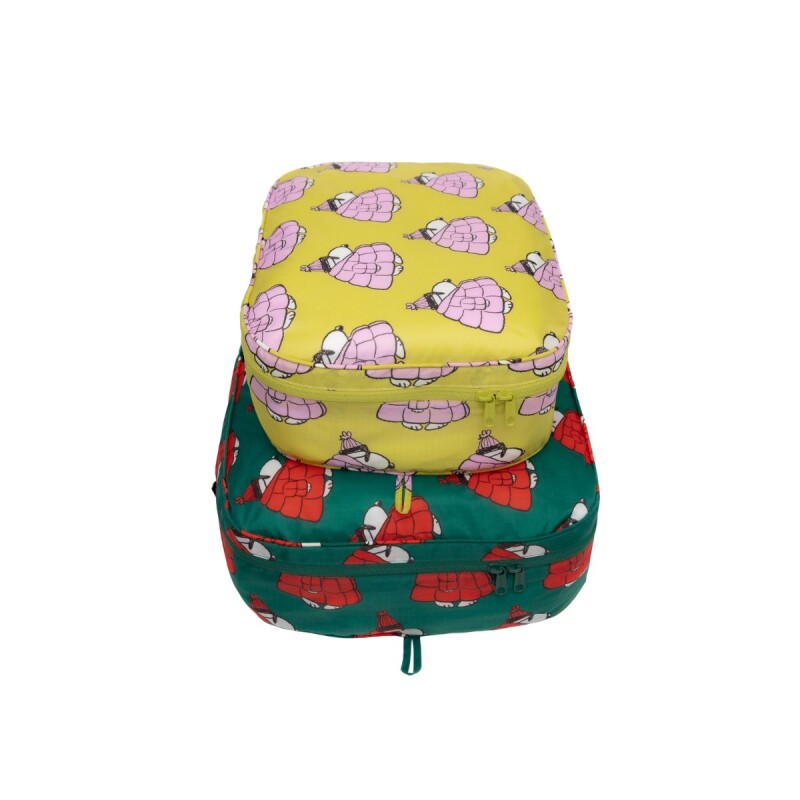 Set x 2 neceser organizadores Baggu Puffer Snoopy Set X 2 Neceser Organizadores Baggu Puffer Snoopy