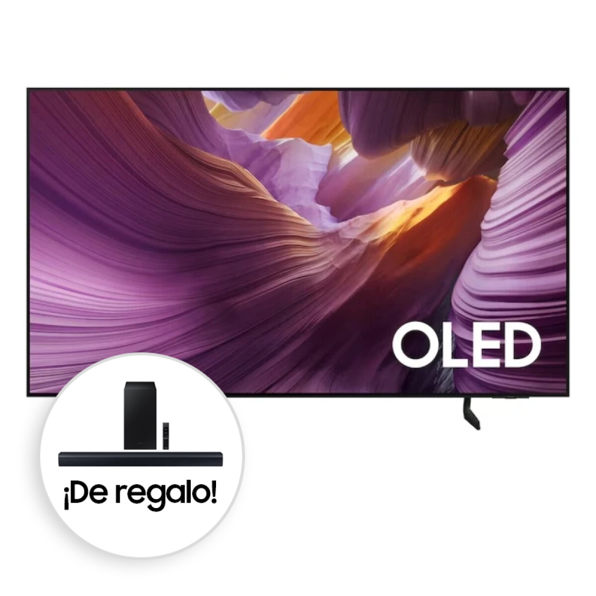 Smart TV Samsung 55" OLED S85F 4K Vision AI (2025) + Barra de sonido 2.1 ch HW-C450 ¡De Regalo! 