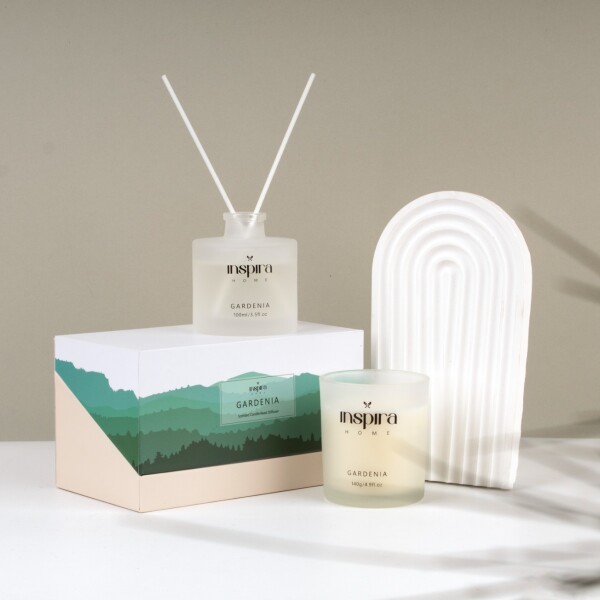 PACK VELA Y DIFUSOR GARDENIA EN CAJA REGALO PACK VELA Y DIFUSOR GARDENIA EN CAJA REGALO