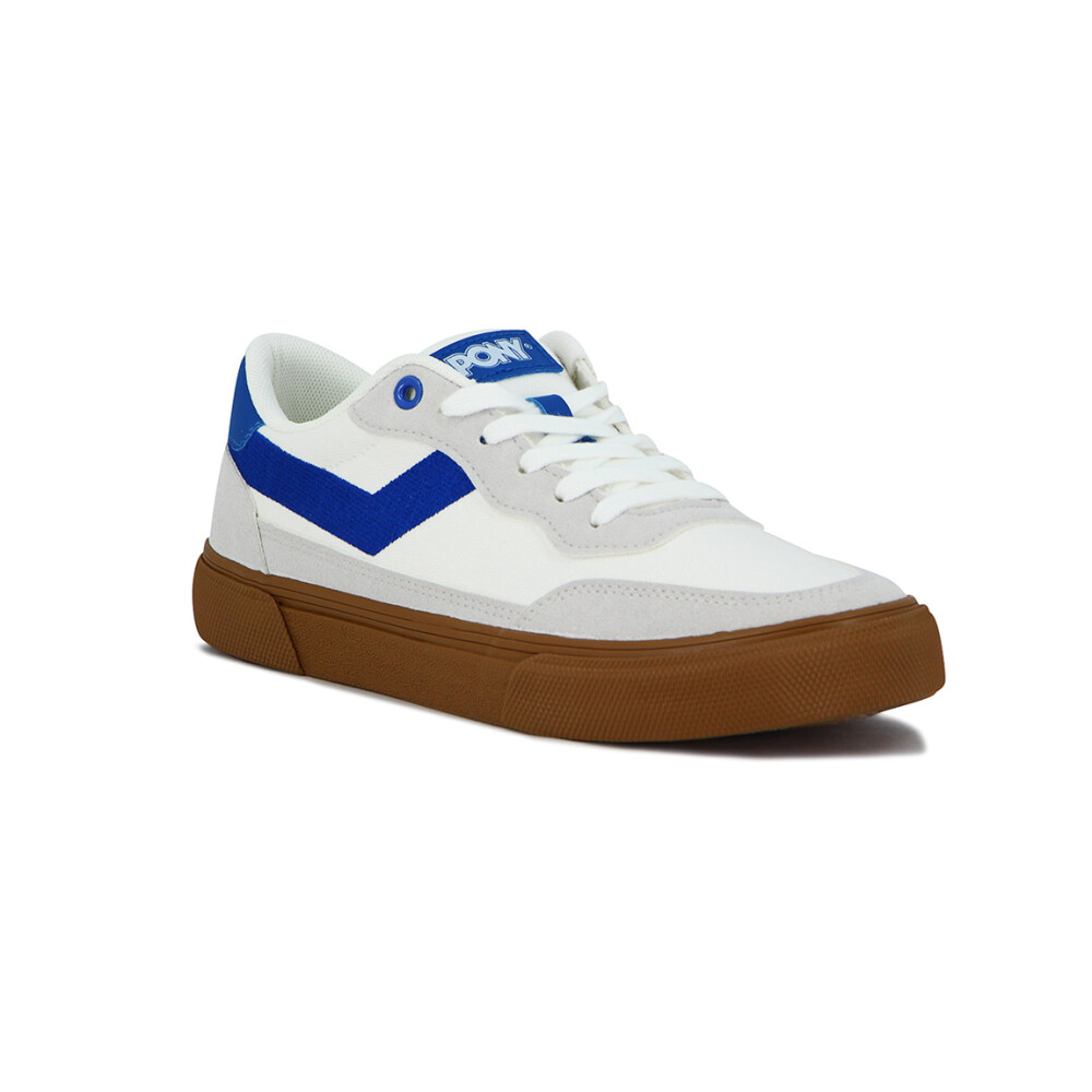Pony Champion Casual BRONX Hombre Canva-Suede / WHITE-BLUE Blanco-Azul