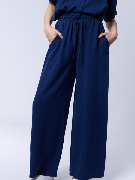 Pantalón Lyocel Azul