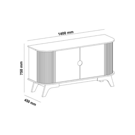 Buffet Aparador Vivaldi 2 Puertas Cinamomo/Off White 4720 Buffet Aparador Vivaldi 2 Puertas Cinamomo/Off White 4720