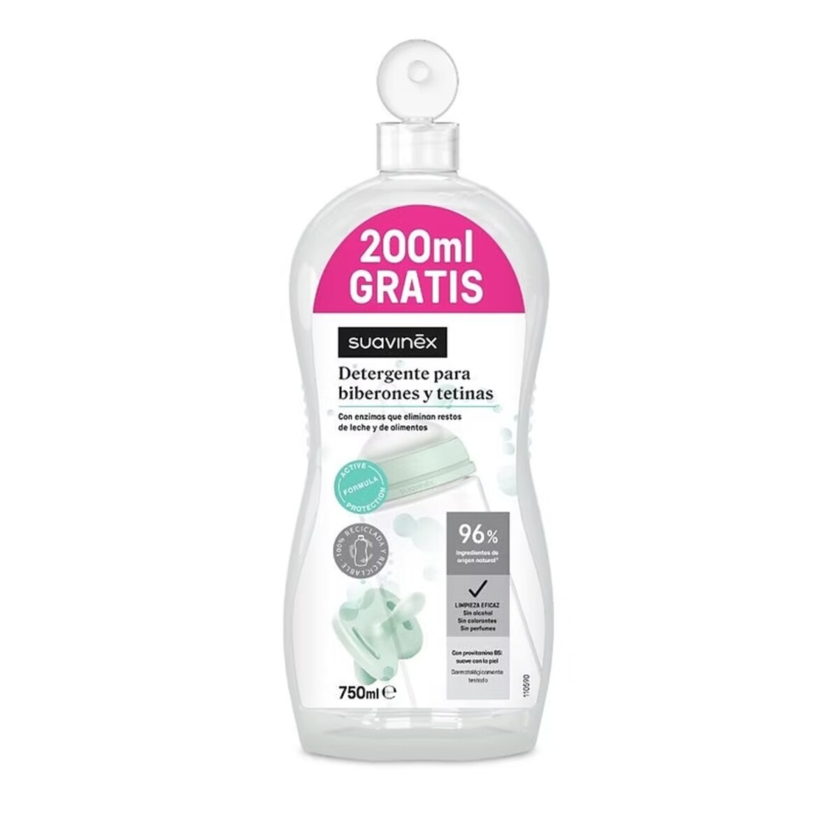 Detergente Para Biberones Tetinas 550ml y 200ml Gratis - Detergente Para Biberones Tetinas 550ml Y 200ml Gratis 