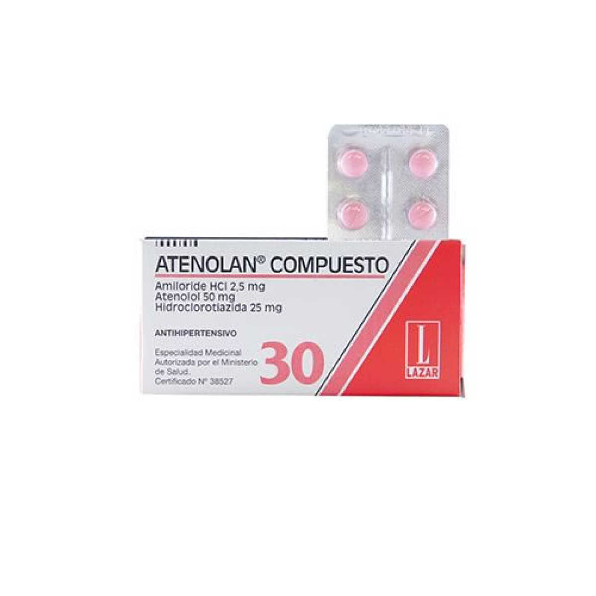 Atenolan Lazar Compuesto x 30 Comprimidos – Control de la Presión Arterial