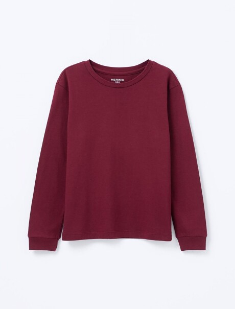 CAMISETA BÁSICA UNISSEX INFANTIL ROJO