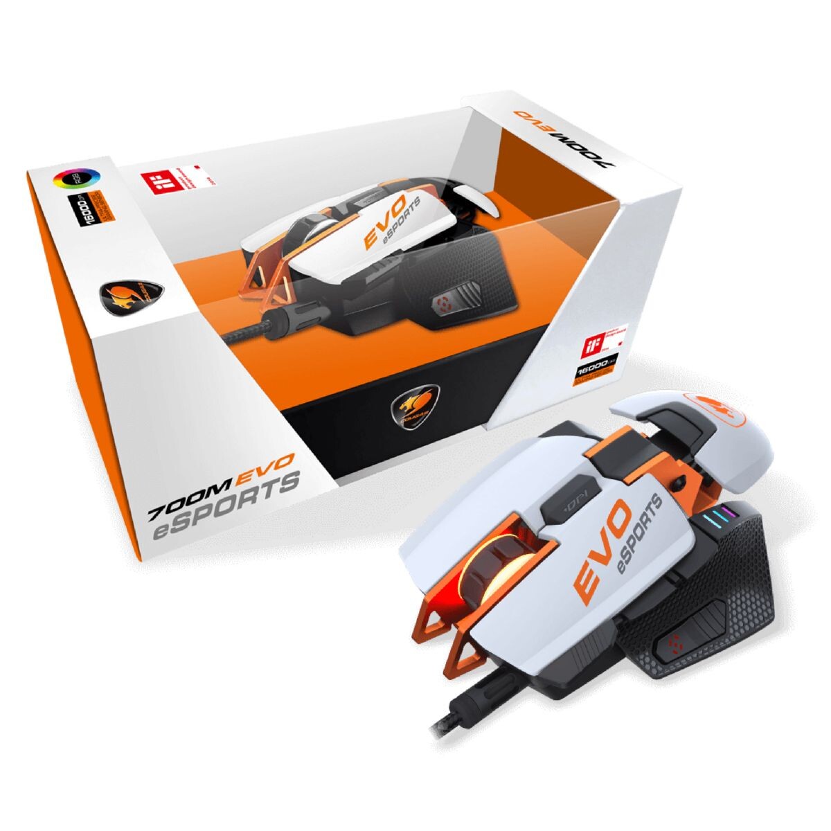 Mouse Gamer Cougar 700m Evo Esport Rgb - MOUSE COUGAR 700M EVO ESPORTS 