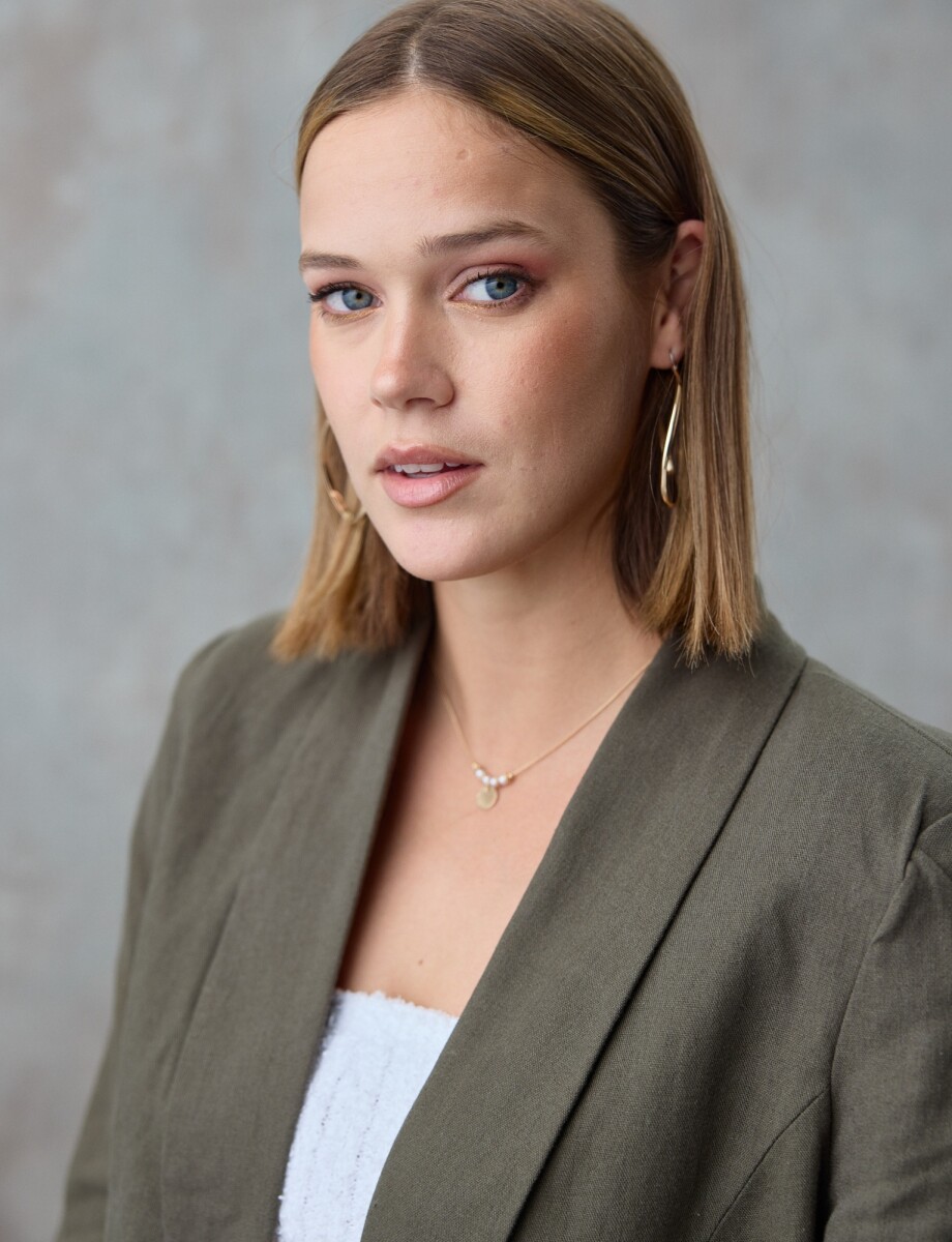 Blazer Lino Mga Frun - Verde 