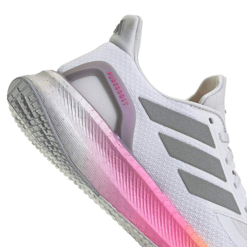 Championes de Mujer Adidas Pureboost 5 Gris - Plateado - Naranja