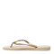 Sandalia de Mujer Havaianas Slim GLitter II Beige Arena - Dorado