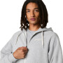 Hoodies Training Asics Logo Fleece Full Zip Hoodie Hombre Grey Heather