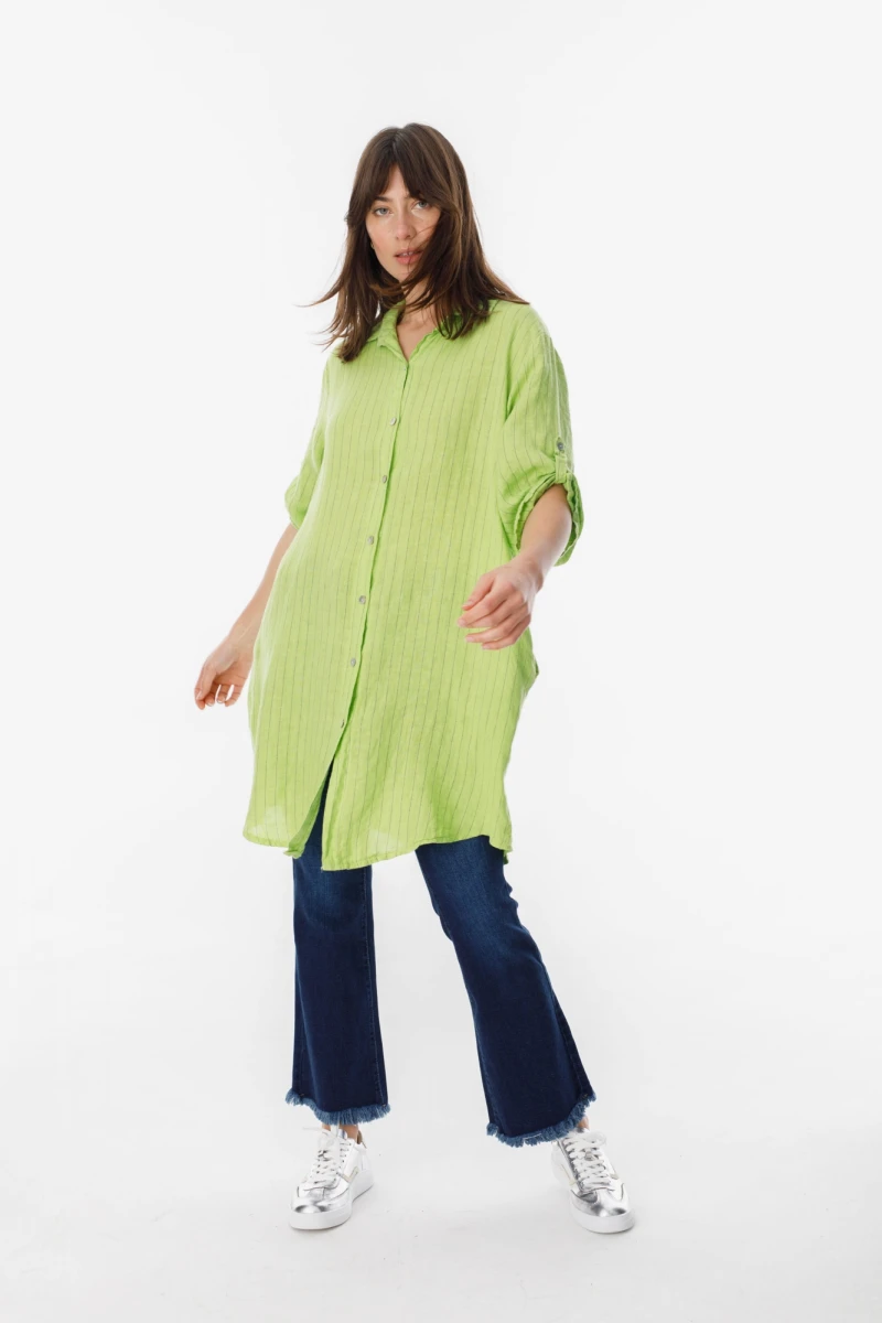 Camisa Oriana verde talle unico