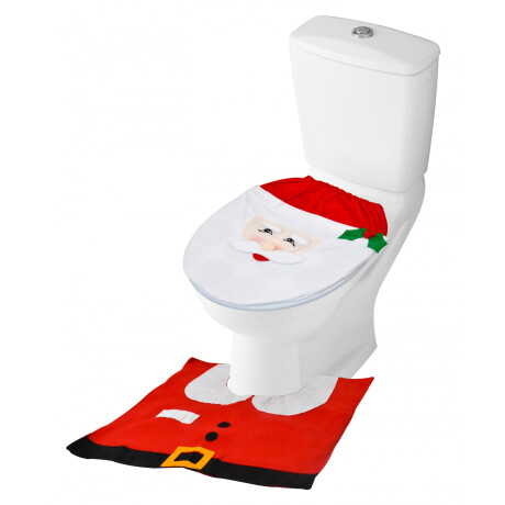 SET FUNDA TAPA DE INODORO Y ALFOMBRA P/ BAÑO NAVIDEÑO 21058 Q48 SET FUNDA TAPA DE INODORO Y ALFOMBRA P/ BAÑO NAVIDEÑO 21058 Q48