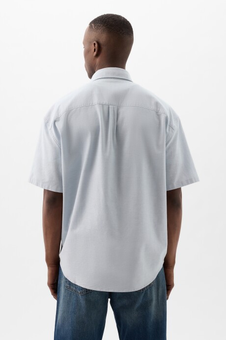 Camisa Manga Corta Oso Brannan Hombre Bleach Blue