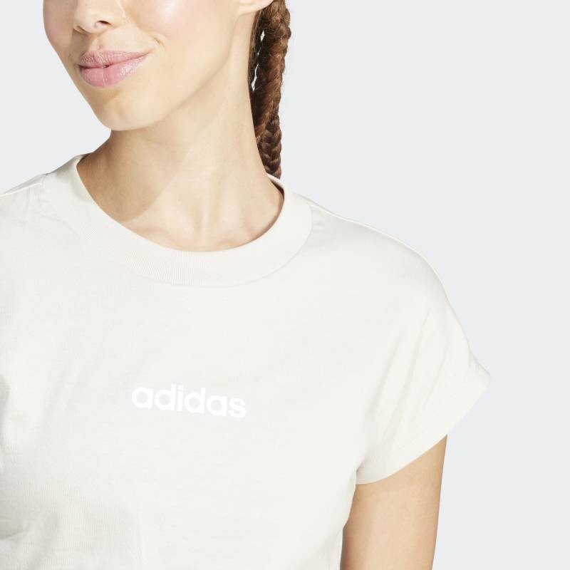 Remera Adidas Essentials Linear Beige