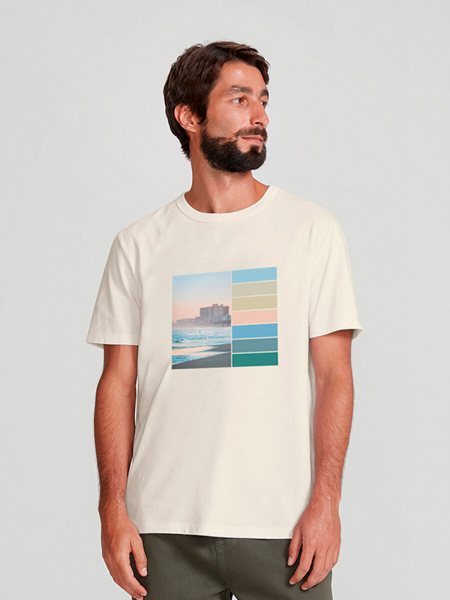 CAMISETA MASCULINA MANGA CORTA - BEIGE 