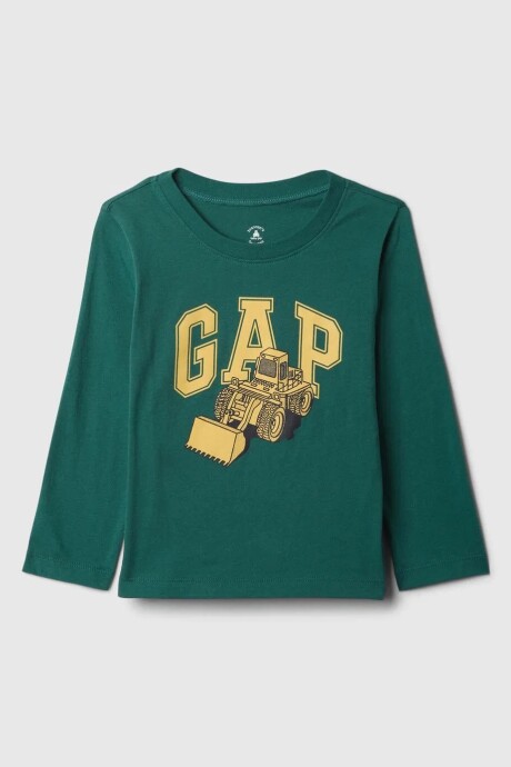 Remera Logo Gap Manga Larga Toddler Niño Balsam Tree