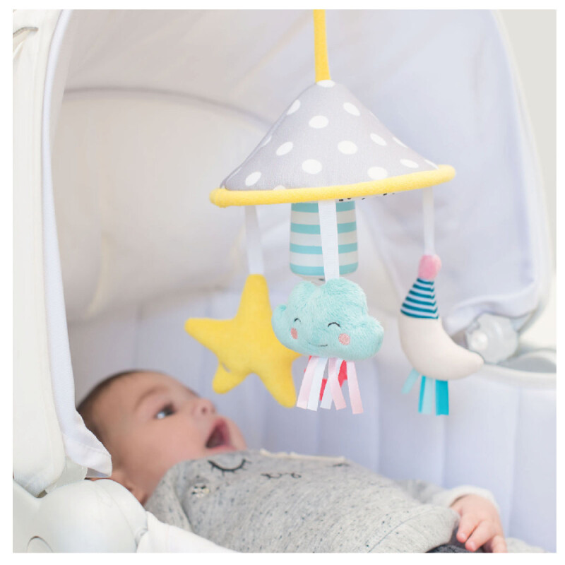 Móvil con pinza para coche Mini luna Taf Toys Móvil con pinza para coche Mini luna Taf Toys