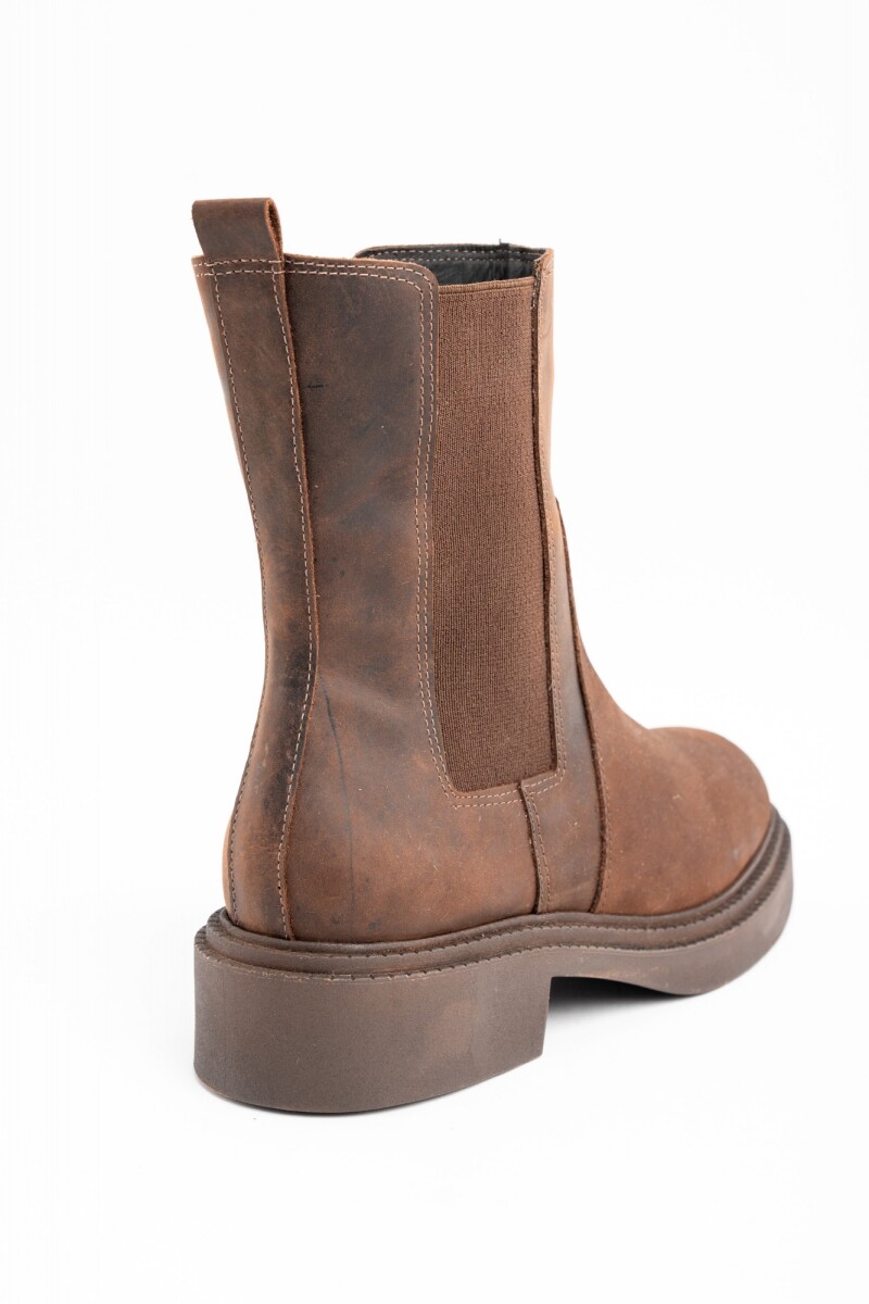 Bota Cuero Chocolate
