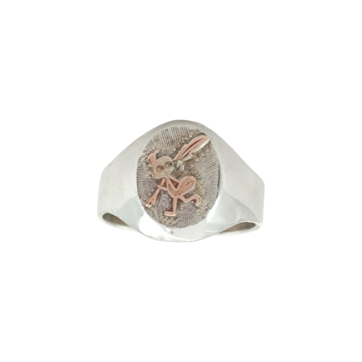 Anillo Profesión Maestra en Primera Infancia -Plata y Oro-Sin Piedra-AP5055 - sinpiedra 