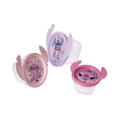 Pack x 3 Recipientes Connect Angel Stitch Rosa U