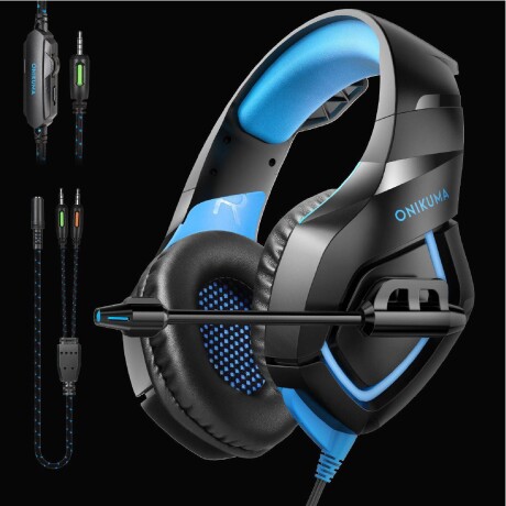 Auricular Gamer Onikuma K1B Led AZUL