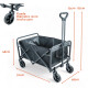 Carro 4 Ruedas Plegable Playa Camping Exteriores 120 Kg Blanco
