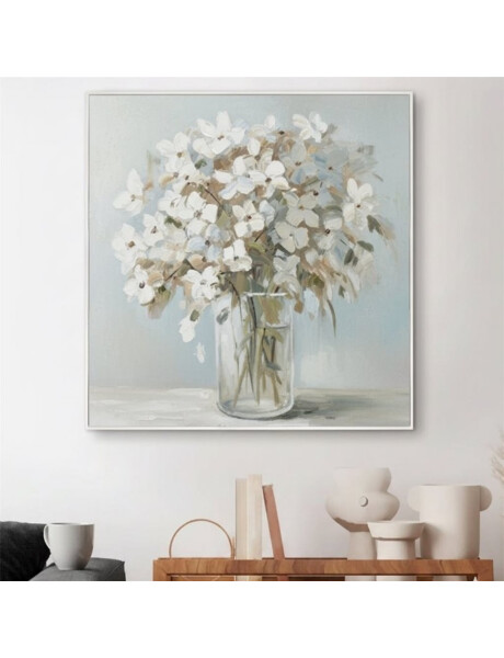 CUADRO CANVAS 60x60cm MARCO PINTURA BLANCAS 1 CUADRO CANVAS 60x60cm MARCO PINTURA BLANCAS 1