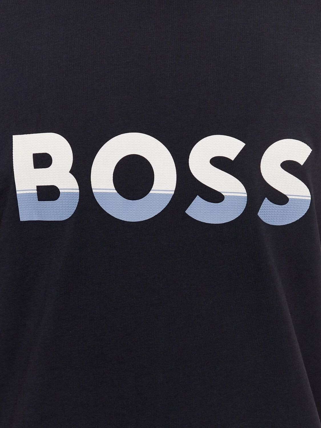 BOSS -Remera de algodón con logo, regular fit, TEE 1 0
