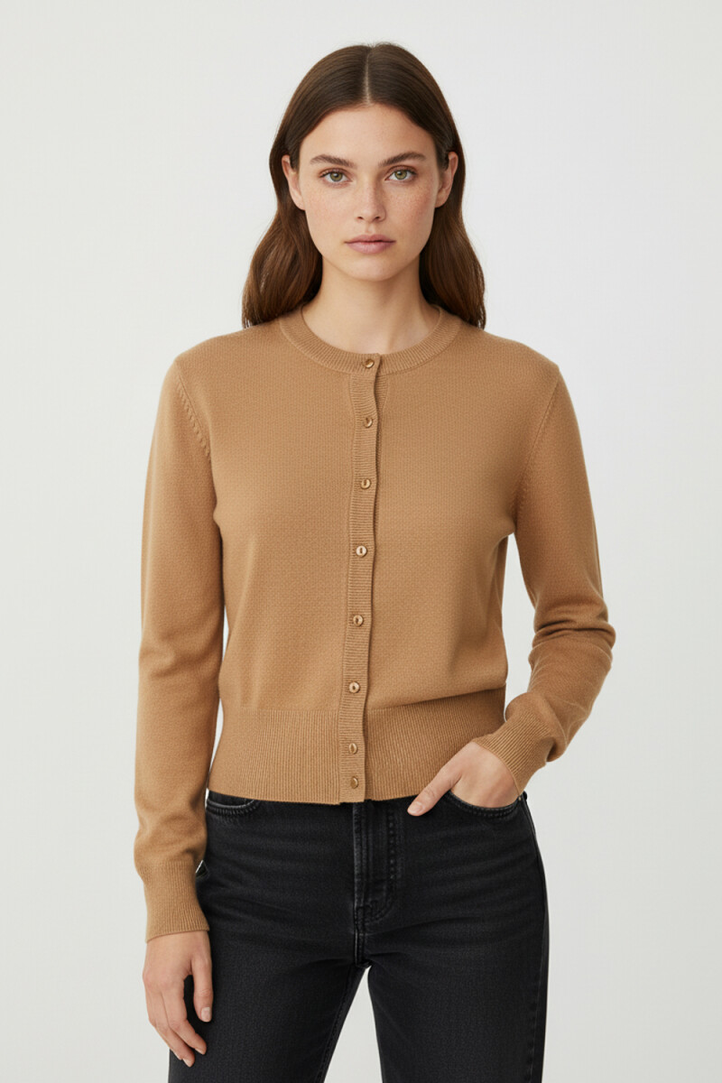 Cardigan Sacur - Beige Oscuro 