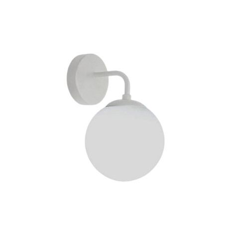 Lámpara de pared blanco globo vidrio E27 Ø150 mm IX9291