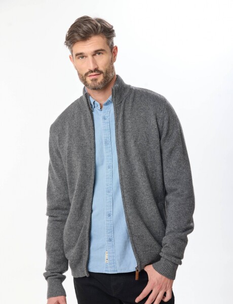 CAMPERA TEJIDA Gris