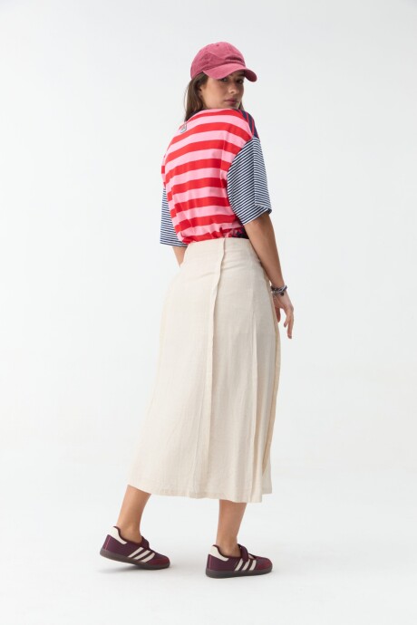 FALDA HIBISCUS Beige