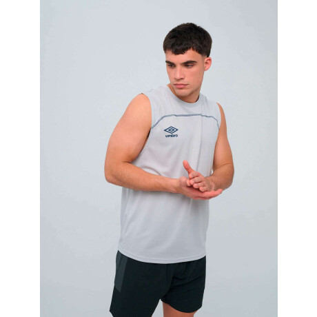 Remera Sin Manga Balance de Hombre Gris