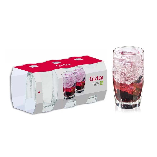 Set vasos Amadeus 375 ml x6 CRISTAR Set vasos Amadeus 375 ml x6 CRISTAR
