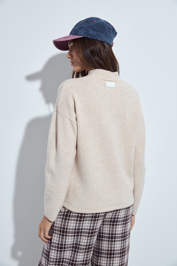 POLERA COLMAL Beige Melange