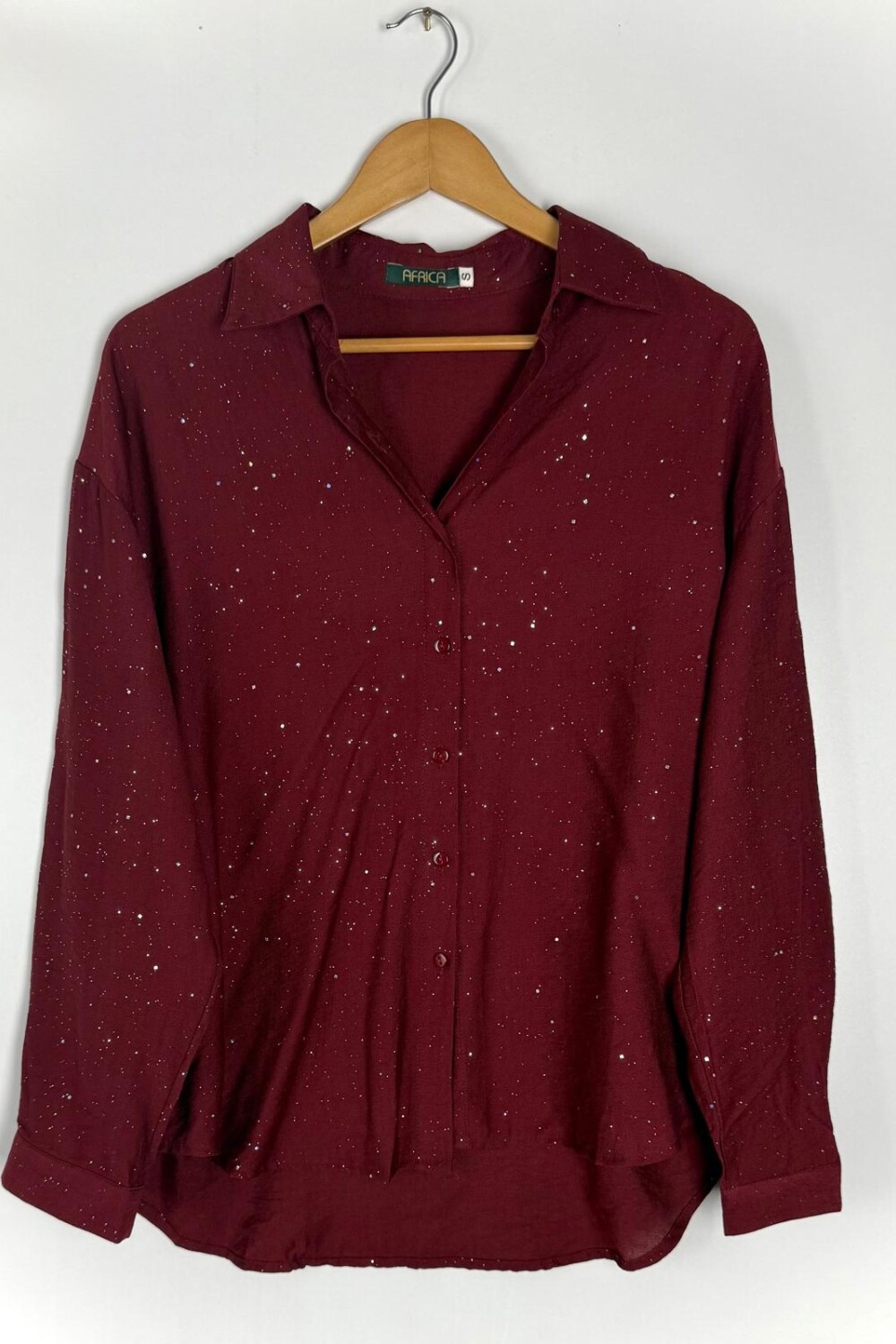 CAMISA VISCOSA JOLT BORDO