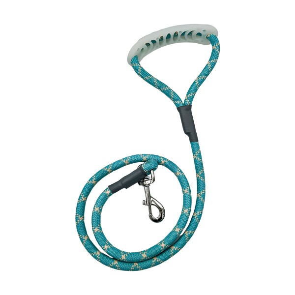 Correa Perro 110Cm Reforzada Cuerda Ergonomica Hasta 60 Kg Variante Color Celeste