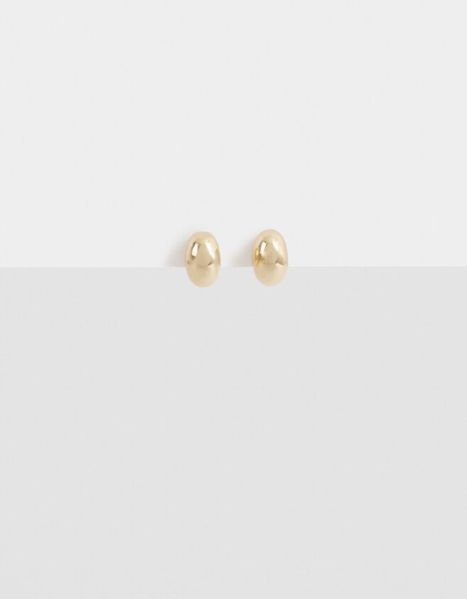 Aros Pasantes Con strass Aros Con Forma De Gota - Dorado