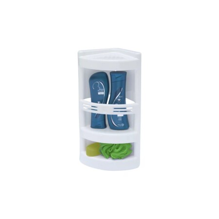 ESQUINERO PORTA SHAMPOO BAÑO 24X16X42CM ESQUINERO PORTA SHAMPOO BAÑO 24X16X42CM