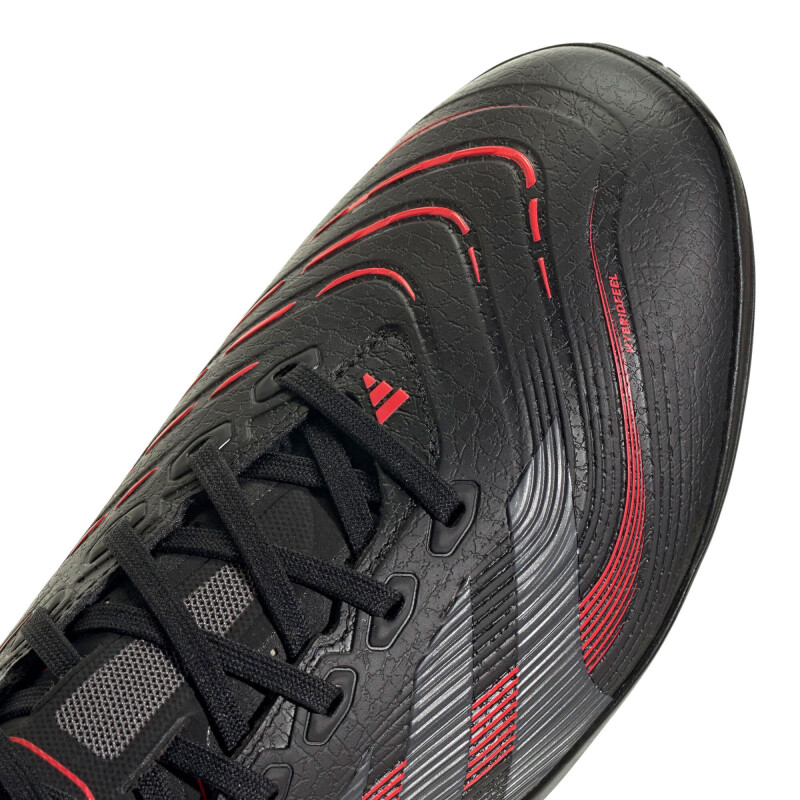 Championes de Fútbol 5 Hombre Adidas Predator League Turf Negro - Gris - Rojo